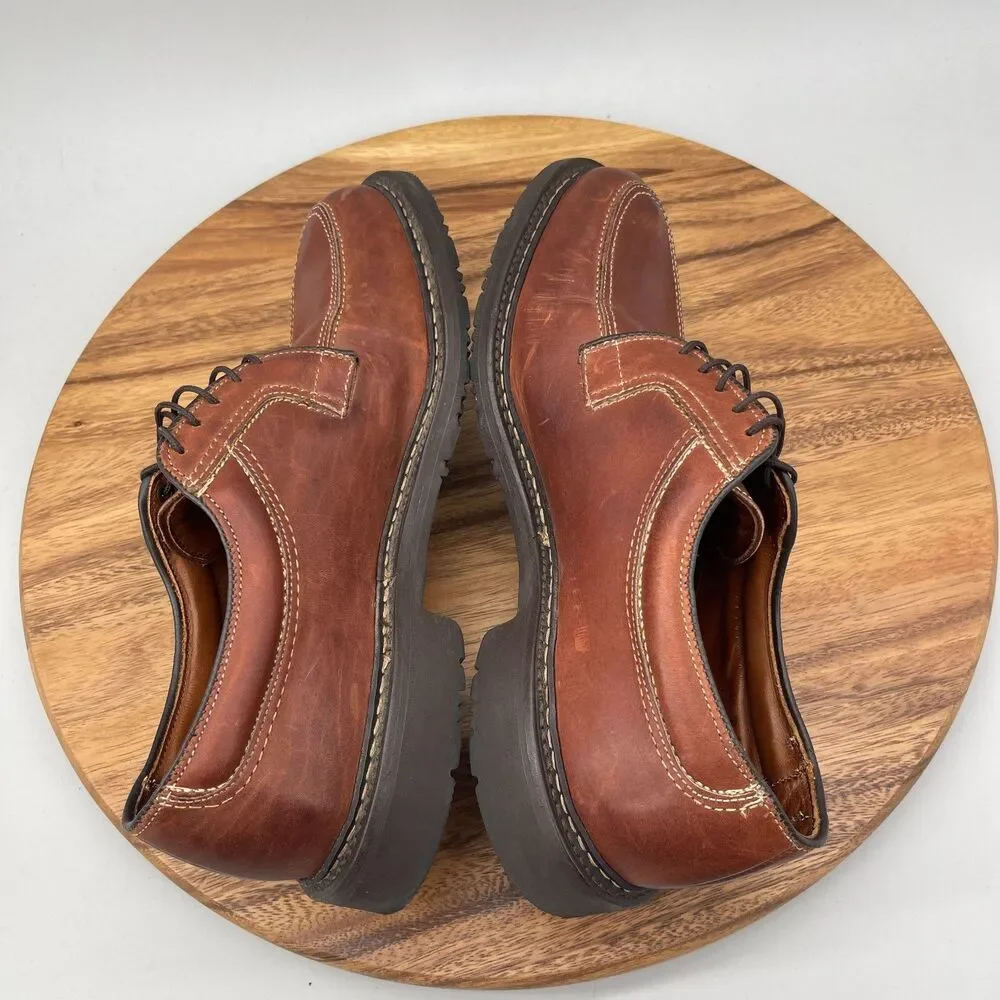 Allen Edmonds Wilbert Oxfords Mens Size 9 D Brown Split Toe Oxford Dress Shoes